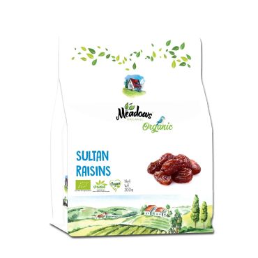 Meadows Organic Sundried Sultan Raisins, 200g